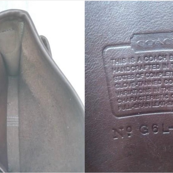 Authentic Vintage Coach Station Bag (#5130) in Dark Brown - Picture 4 of 6